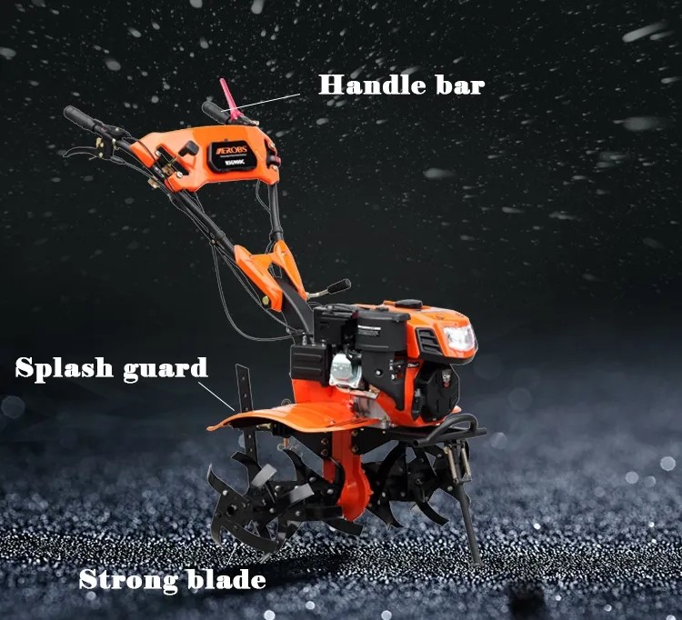Greatly Improved Mini Gasoline Power Weeder Lightweight Small Electric Tiller