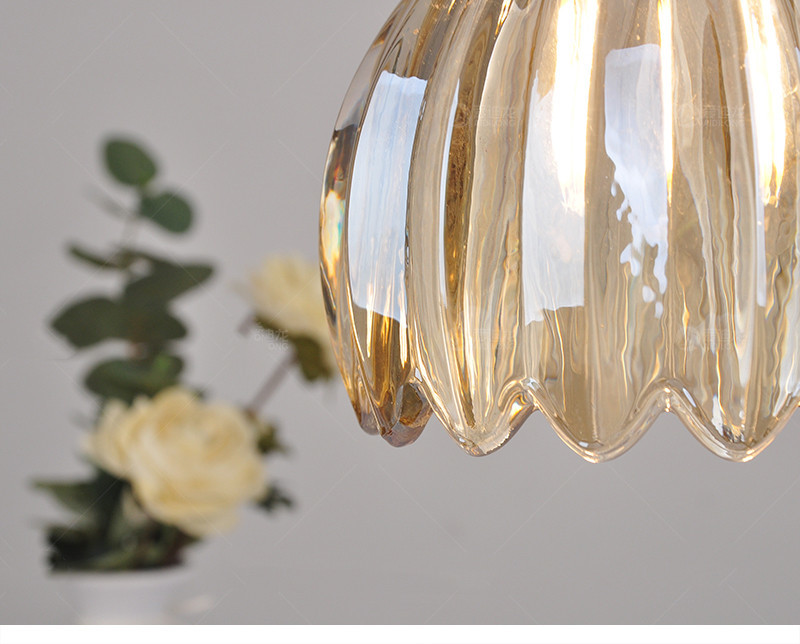 Modern Glass Pendant Light Clear Flower Pendant Lamp living dinning room hanging lamp(WH-GP-99)