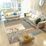 80*120cm Blending Crystal Velvet Living Room Floor Carpets Modern Simple
