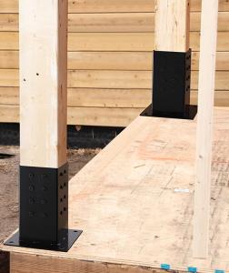 Quality Steel 4''*4'' 3 Arm 4 Arm 5 Arm Wood Post Anchor Pergola Brackets Kits for High Stability wholesale