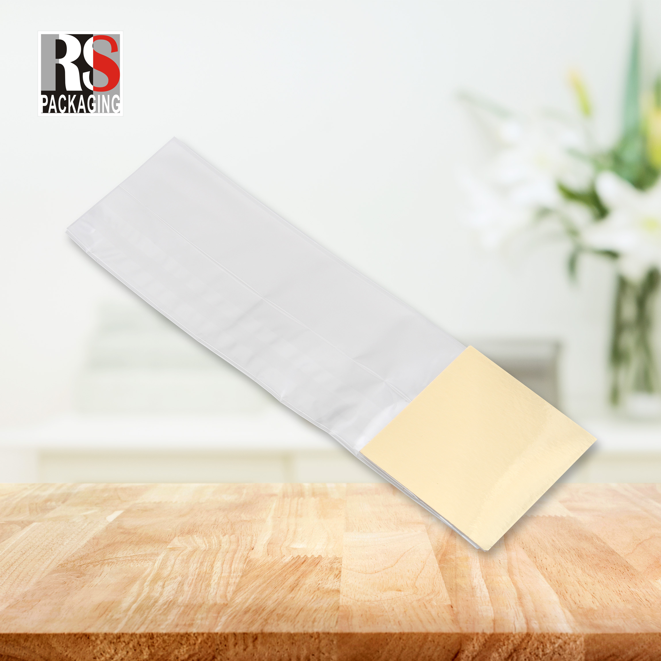 Recyclable Square Bottom Bakery Cellophane Bags With Convenient Window Feature