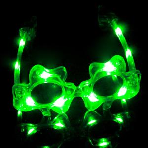 Quality Multi-Color LED Shamrock Glasses For Concerts, Party, Night Clubs And More! wholesale