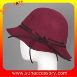 6090819 Sun Accessory customized winner fashion wool felt clothe hats, women