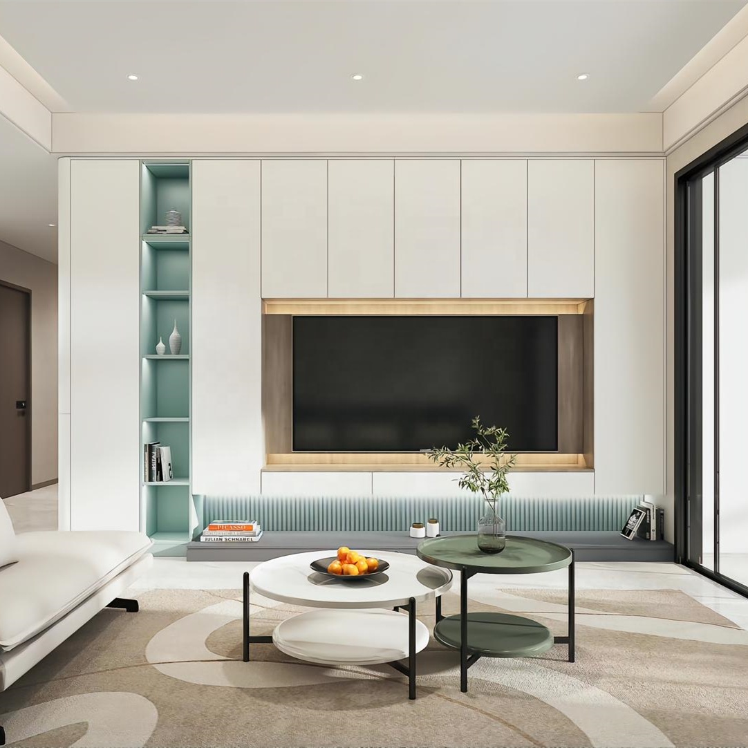 OEM Service Accepted Popular Modern Design Wooden TV Cabinet for Home Furniture