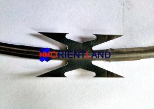 Quality CBT-60 Galvanized Concertina Barbed Tape Razor Wire Hight Tensile wholesale