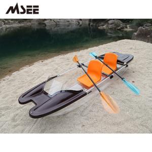 Quality Cruising Polycarbonate Glass Kayak Transparent Kayak With Two Seat Free wholesale