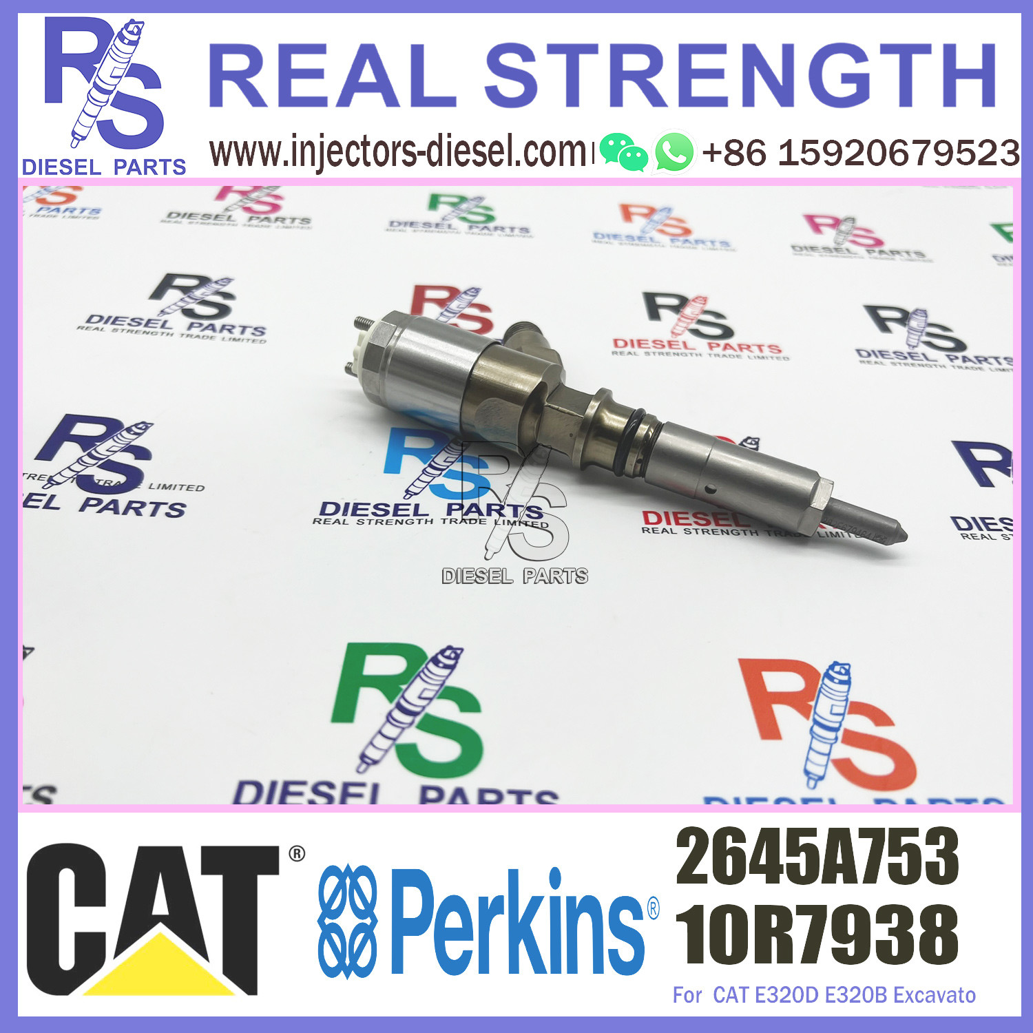 Diesel Common Rail Injector 321-3600 10R-7938 2645A753 FOR Engine C6.6 312D