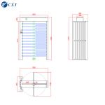 Face Recognition Full Body Turnstile Brushless Motor 40W 100W Z1701A-90