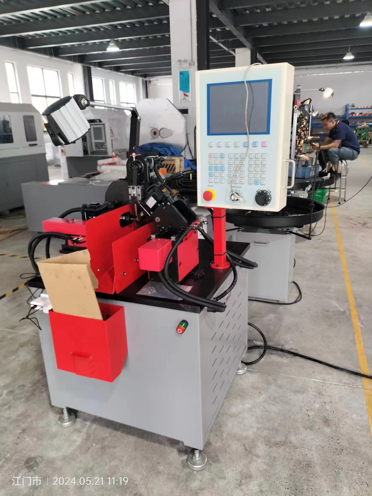 M20-M30 CNC Thread Sleeve Making Machine , Wire Thread Helicoil Machine