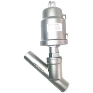 Quality DN15-DN80 Stainless Steel 304 Pneumatic Steam Thread Y Type Angle Seat Valve for Disinfection Pharmacy wholesale