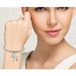5mm Sterling Silver Beads Bracelet with 925 Silver Horse Charm 6.5 inches