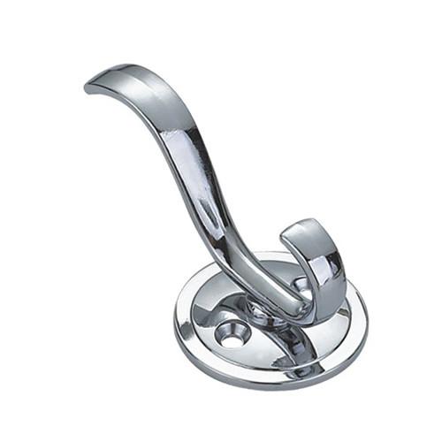 wall double clothes coat hooks decoration zinc alloy metal wall mounted clothes