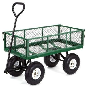 Quality 86*46*85 Heavy Duty Folding Cleaning Garden Wagon Cart with Iron Frame wholesale