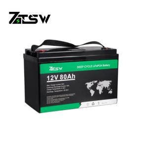 Quality 12V 80Ah MSDS Deep Cycle LiFePo4 Battery CV Rechargeable Scooter Battery wholesale
