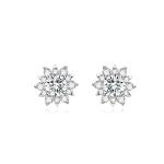 Special Design 18k Lab Grown Diamond Earrings Jewelry Fashion style Round shape