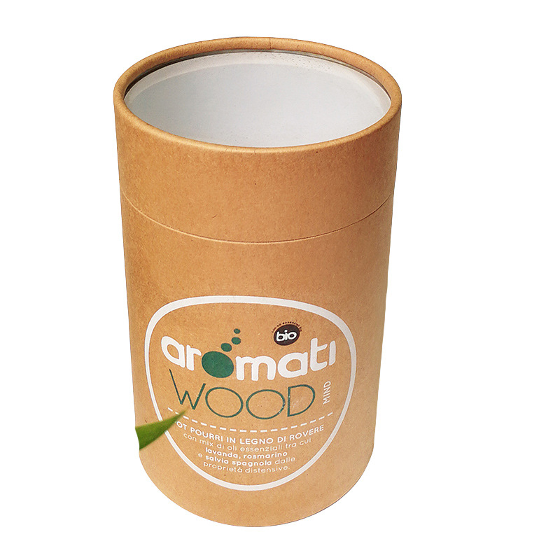 Recycled Practical Cylinder Coffee Packaging , Ultraportable Cardboard Roll Packaging