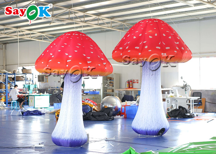 Stage Decoration 2.5m Inflatable Mushroom With Led Light