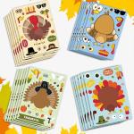 Hot Melt Adhesive Festive Stickers Halloween Pumpkin Stickers Maple Leaf