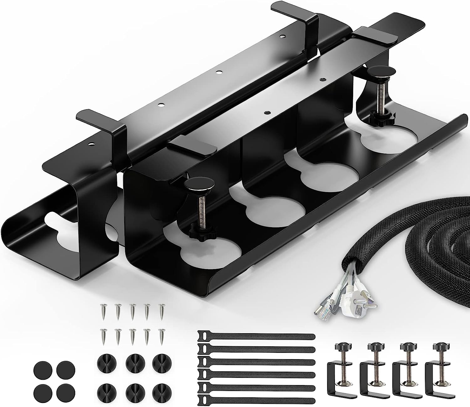 Installation Type Standing Type Cable Tray for Under Desk Office Living Room 43cm