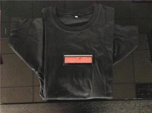 Quality Scrolling LED name badge T shirt red light wholesale