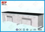 Modern Alkali Resistant Biology Lab Bench Wall Mounted 18mm Thick MDF