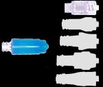 Single-use Blue and Yellow Closed Male Luer