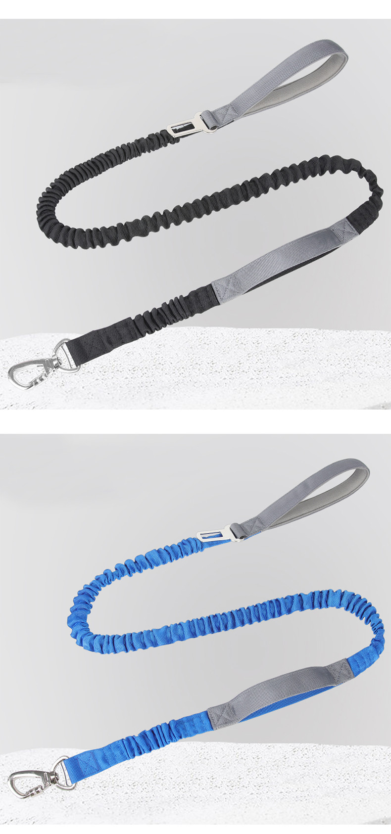 Pet Multifunctional Contrasting Color Leashes Imitation Nylon Hollow Webbing Explosion Proof Dog Walking Leash