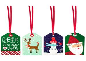 Quality Custm Children'S Christmas Gift Tags Personalized Printable With String Holiday Decoraction wholesale