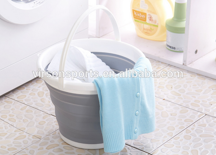 Virson OEM Folding Bucket / Foldable Water Bucket / camping Folded Bucket