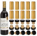 Wine Bottle Cork Black Plastic Top Gold PVC Shrink Capsule Custom Order Accepted