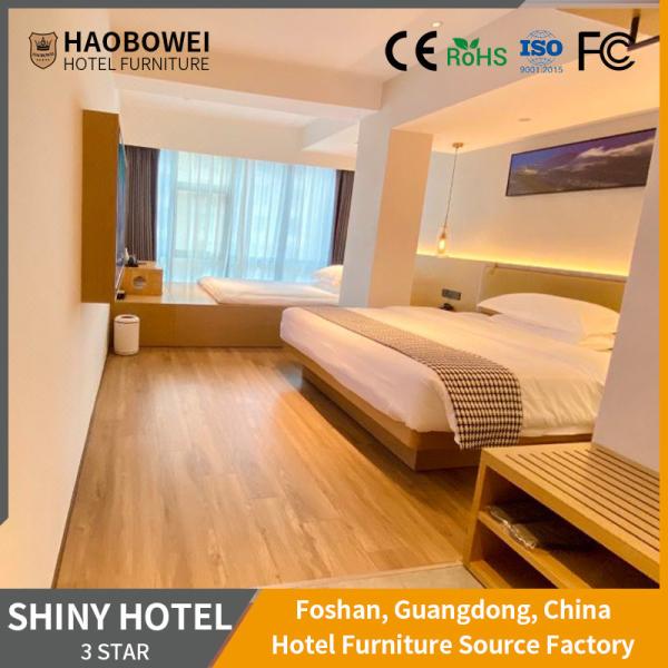 Resort Hotel Foshan King Size Bedroom Furniture Set Customization For Personaliz
