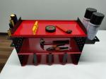 Wall Mount Drill Holder Garage Storage Rack, Pegboard Screwdriver Holder