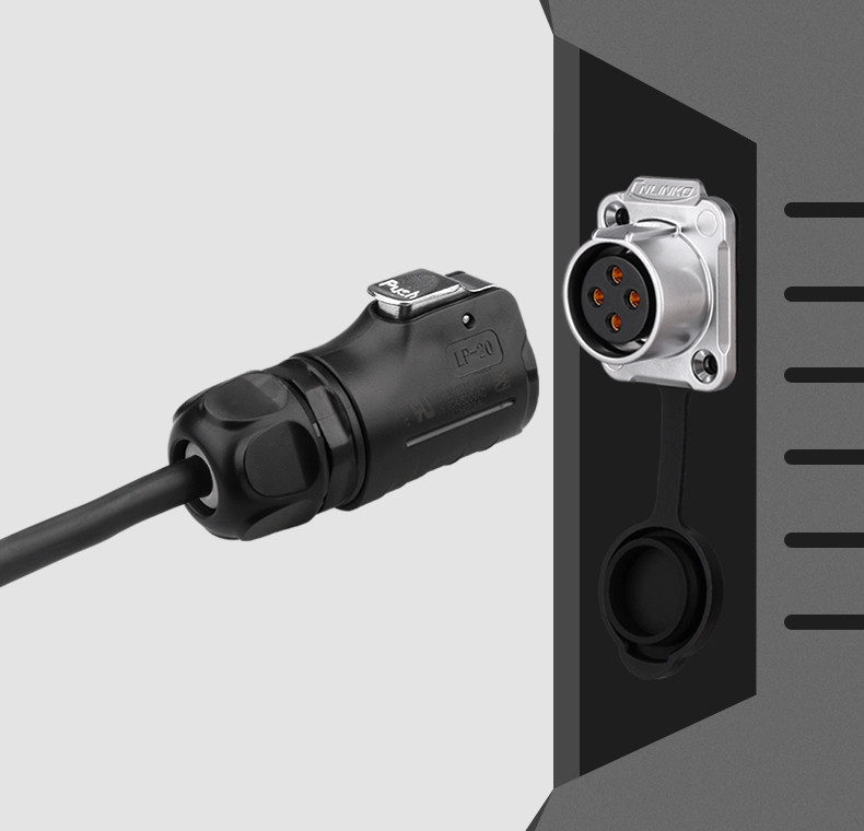 Customized Length Male Female Connector, Cable Connector for Industrail Application