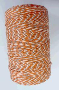 Quality Orange portable electric fence poly wire 2mm diameter economic for farm QL719 wholesale