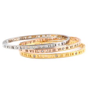 Quality Stainless Steel Wrist Bangle Bracelet Nonreligious 4mm Width 18g Weight wholesale