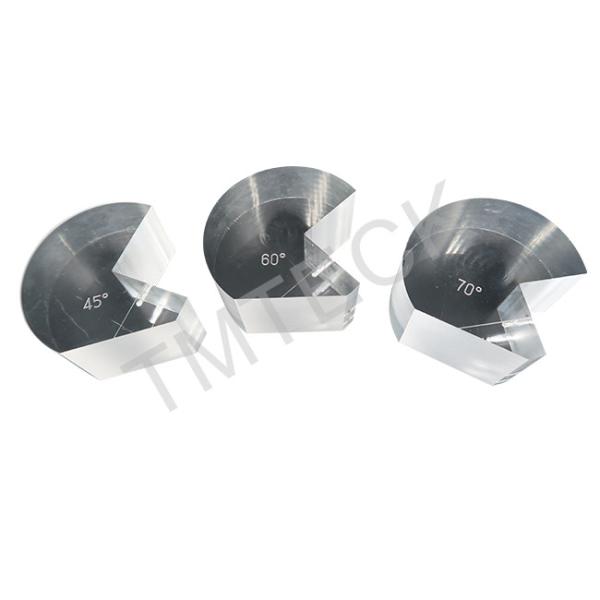 2.25 Mhz Ultrasonic Transducer / Aws Wedge Probe 70 60 45 For Ultrasonic Flaw