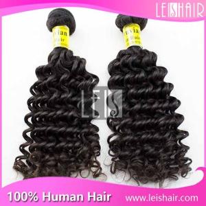 Quality untreated virgin peruvian curly hair weaving wholesale