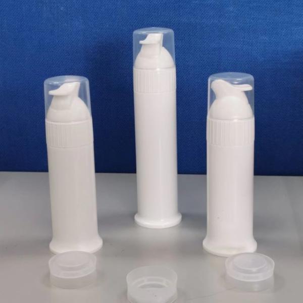 Empty Plastic Pump Dispensers Toothpaste Airless Bottles With Logo And Color