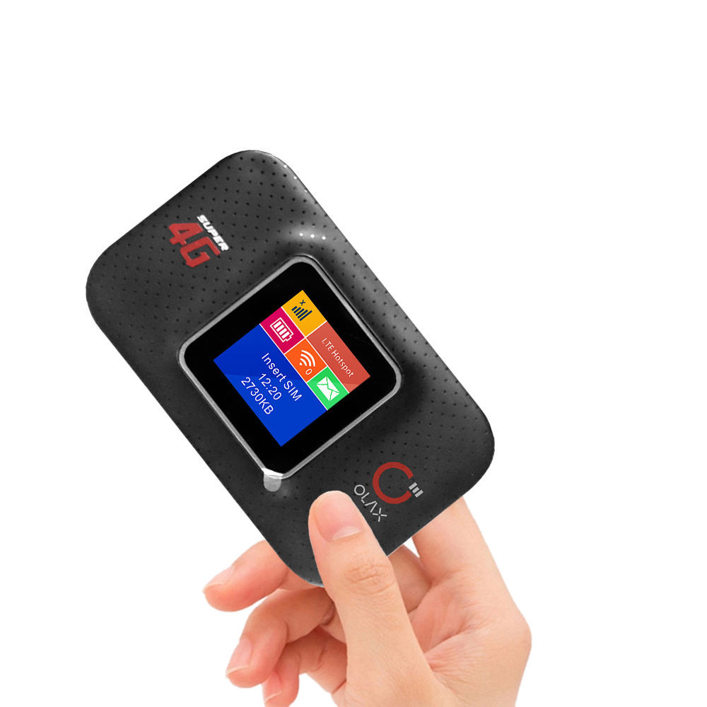 4G 3000 mah WIFI Routers Hotspot Mifis with LCD Support Outdoor universal rechargeable MINI 4g pocket wifi router