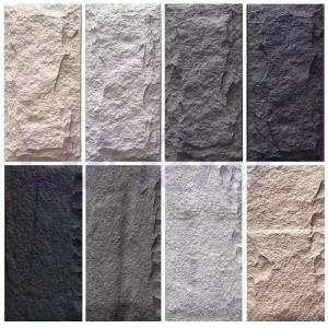 Quality Straight Section 1200X600X30mm/50mm/60mm Polyurethane Artificial PU Stone Wall Panel wholesale