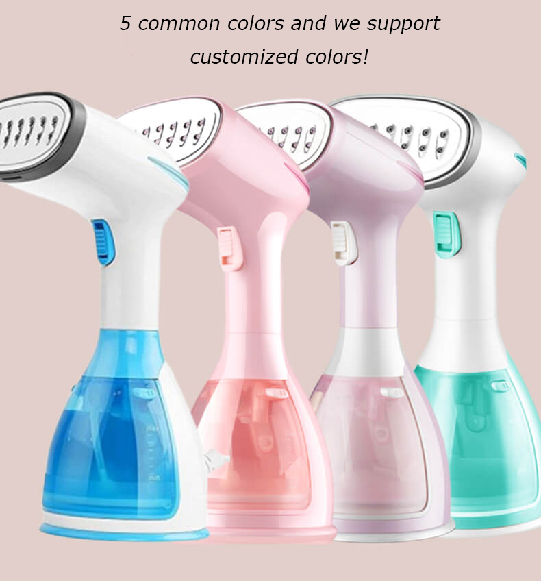 Powerful Fabric Brush Mini Handheld Travel Garment Steamer for Portable Fabric Care