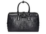 New crocodile-skin business travel carry-on handbag male high-end big volume