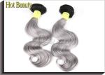 Unprocessed Brazilian Virgin Hair Body Wave Grey Remy Human Hair Weave Full Ends
