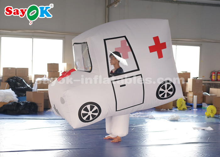 Giant Custom Inflatable Products Ambulance Model For Promotion