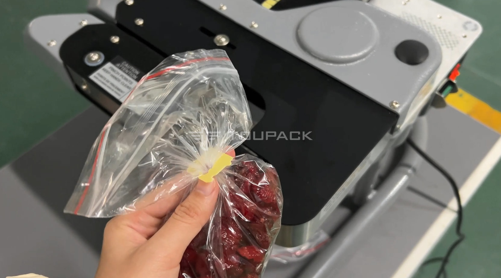 Semiautomatic Bag Closing Machine Dried Fruit Bread Plastic Packaging Bag Machine