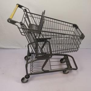 Quality American Gray 60L Small Shopping Trolley Zinc Powder Coating Lightweight wholesale