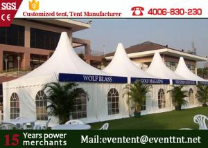 Quality Stylish prefabricated house pagoda wedding tent with white waterproof cover for sale wholesale
