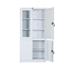 Clothes Storage Steel Lockable Glass Door Filing Cabinet