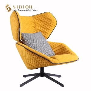Quality Metal Base Modern Leisure Chair 93cm Width Nordic Lazy Sofa Armchair wholesale