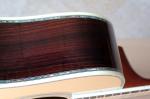 Custom 41'' 20 frets 45 cutaway body Acoustic Guitar with solid top,golden